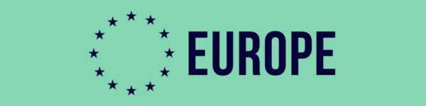 Europe travel banner. 